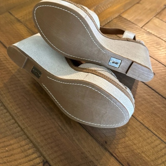 NWT Anthropologie Schuler and Sons Philadelphia Leather Wedge Sandals 
size 8.5 - Picture 11 of 13